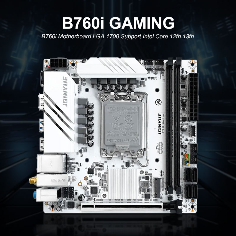 Placa-mãe Mini ITX JGINYUE B76 - Lga1700 Itx Motherboard Ddr5 avaliação e preço