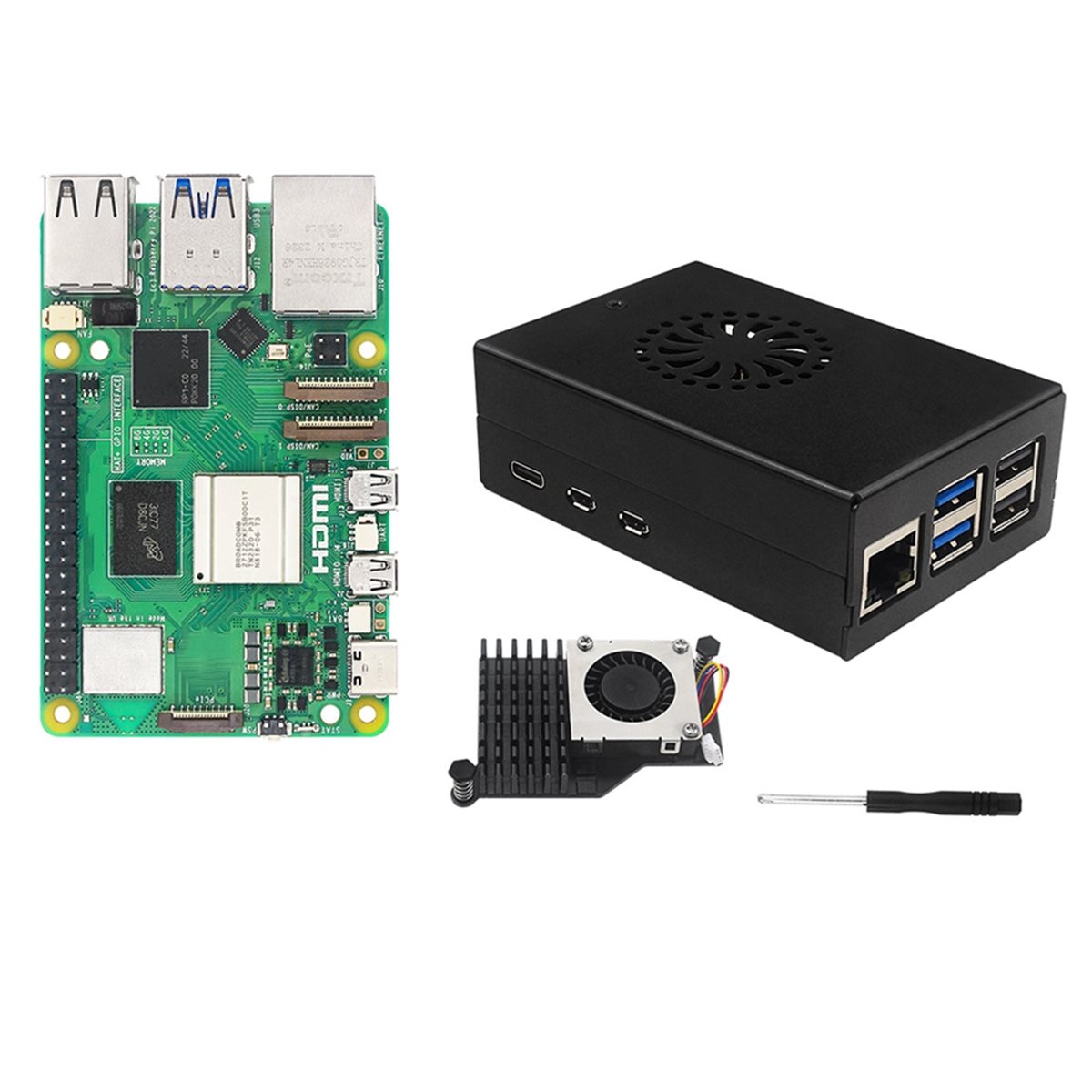 X14A& Kit Inicial IRasptek par - Raspberry Pi 5 8Gb Board avaliação e preço