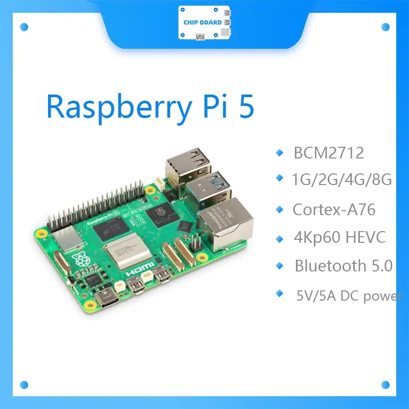 Placa Raspberry Pi 5 Cortex-A7 - Raspberry Pi 5 8Gb Board avaliação e preço